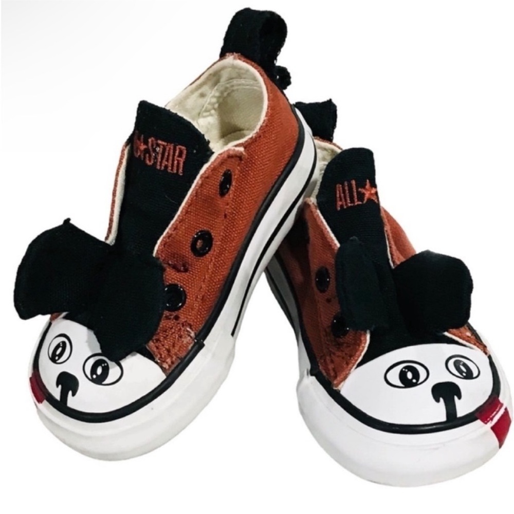 Converse Low Top All Star Chuck Taylor Dog Infant Toddler Slip On Shoes Size 4